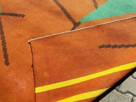 Kelim , kilim - Starý koberec 50-60 léta BRUSEL - 8