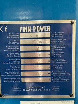 Prodej CNC děrovacího lisu Finn - 8