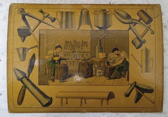 Klempíř - školní pomůcka 1856 - 36,5x26,5cm - 8