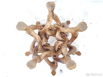 Vyřezávaný stojan na květináč - retro - 8