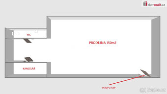 Komerční prostor 150m2 + kancelář, Hodonín - 8