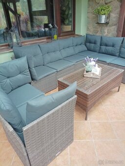 ratanová sestava s poduškami - 8