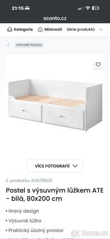 Rozkládací postel Sconto Bergen - 8