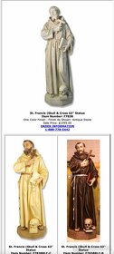 Kostelní sochy svatých (kamenná socha) 170cm - 8
