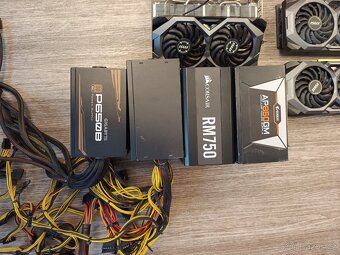 Mix PC Komponenty. GPU PSU MB. Nefunkční. - 8