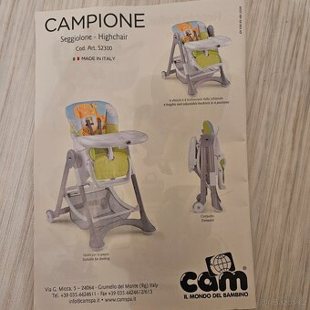 Jídelní židlička CAM - 8