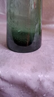 HUTNÍ SKLO VÁZA a ZELENÁ VÁZA 50.-60.léta - 8