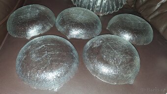Mísa z ručně lisovaného skla Pavel Pánek plus misky - 8