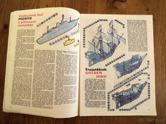 Déčka ABC D8 Vystřihovací modely lodí 1989 , vystřihovánky - 8