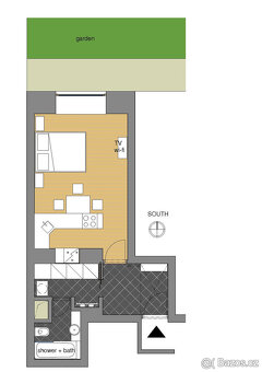 Pronájem 1+kk, 33m2, Praha - Vršovice - 8