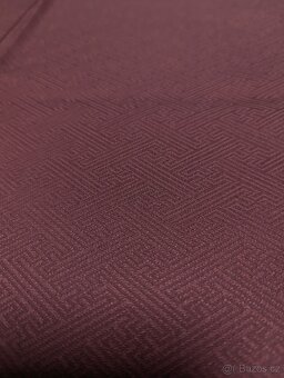 Vínově červené dámské iromuji kimono - 8