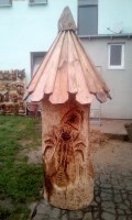 dřevěné sochy, výrob klátů, včelí ůly - 8