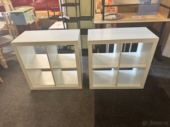 2x bílé regály IKEA KALLAX - 8