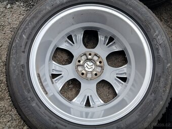 Prodám sadu Orig ALU kol Citroen 225/55 R17 letní - 8