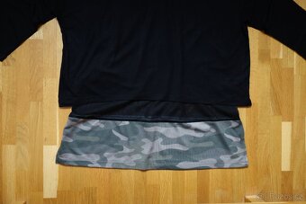 Dámské černé tričko s 3/4 rukávem vel. M - 8