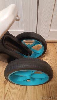 Odrážedlo Funny Wheels 2v1 bílá a tyrkysová - 8