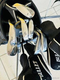 TOP stav - golfový set - golfové hole Bullet vč. vozíku - 8