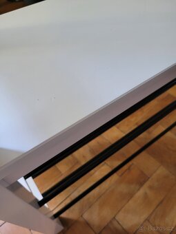 Bílá lavice s botníkem HEMNES zn. IKEA - 8