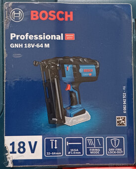 Bosch GNH 18V-64 M Professional – akumulátorová hřebíkovačka - 8