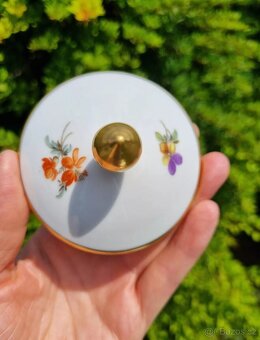 Starožitna porcelánová dóza Alka Kunst Německo - 8
