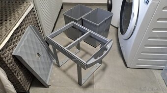 Dvojitý výsuvný odpadkový koš 2x 20l - 8