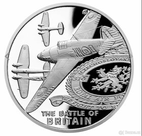 Sada dvou stříbrných mincí - Bitva o Británii proof - 8