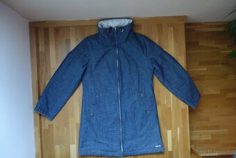 Dámská oboustranná bunda/kabát podzim/zima vel. L - 8