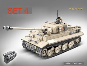 Rôzne tanky + postavičky - typ lego - nové, nehrané - 8