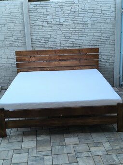 Prodám manželskou postel + Matrací + Šuplíky - 8