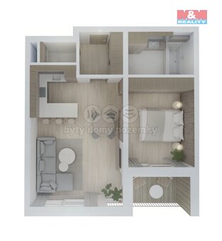 Prodej bytu 2+kk, 57,4 m², Brandýs nad Labem, ul. Dřevčická - 8