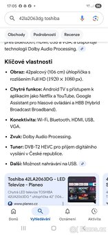 Tv smart toshiba 107cm - 8
