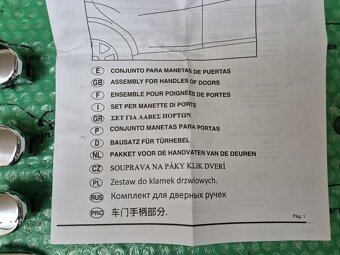 vnější kliky dveří lesklý chrom Seat Ibiza 2009-2017 6J00713 - 8