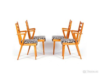 Designové jídelní židle JITONA po renovaci. - 8