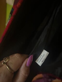 Kabát barevný 3/4 nápaditý ve stylu patchwork vel. - 8