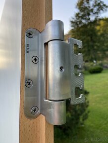 Dveře z masivu se zámkem a nerezovým kováním 735 x 2090 mm - 8