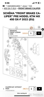 Ktm SX/ EXC pumpa, hadica Brembo OEM - 8