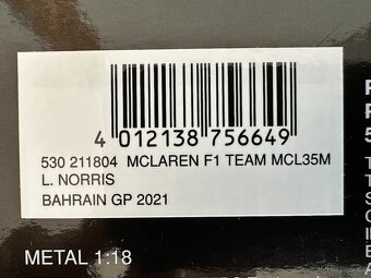 MODEL MCLAREN MCL35M MINICHAMPS 1:18 LIMIT 744 KS - 8