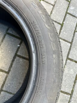 Použité letní pneu: 215/55/R17 - 4 kusy. - 8