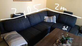Rozkládací sedací souprava L s úl. prostorem - 8