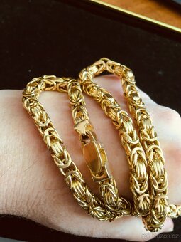 TOP-Zlatý řetízek 18K Žluté plné zlato 750/1000 - 8