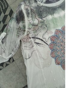 Halenka - tunika mandala, 2 vrstvy, vel. L - XL - 8