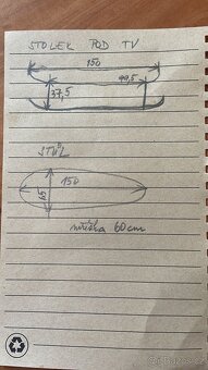Tv závěsná skříňka + psací stůl + závěsná skříňka - 8