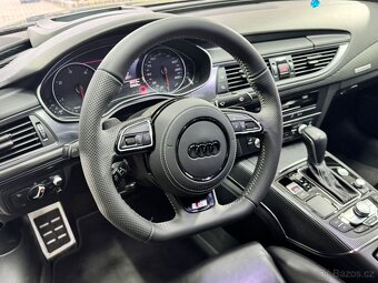 AUDI VOLANT kozeny zkoseny - perforovana kuze - S/RS logo - 8