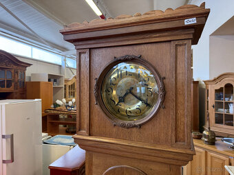 Anglické dubové podlahové bicí hodiny - 8