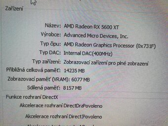 Herní PC - Ryzen 5 1600x/RX5600XT/16GB RAM/WIN 11 - 8