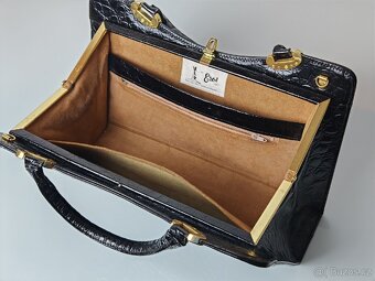 Vintage kožená kabelka - 8