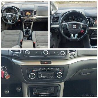 SEAT Alhambra 2.0tdi manuál, servis+STK,tažné 2.2t,r.2011 - 8
