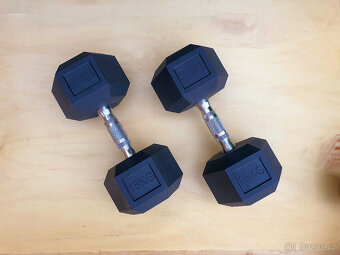 jednoručky činky - HEXA - sada 120kg - 8