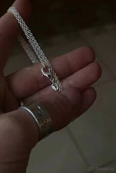 Nový dámský řetízek na krk náhrdelník 925 Délka 45 cm - 8