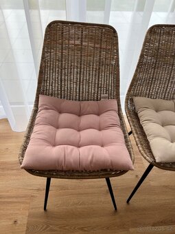 Kvalitní designové ratanové židle Kave Home + sedáky zdarma - 8